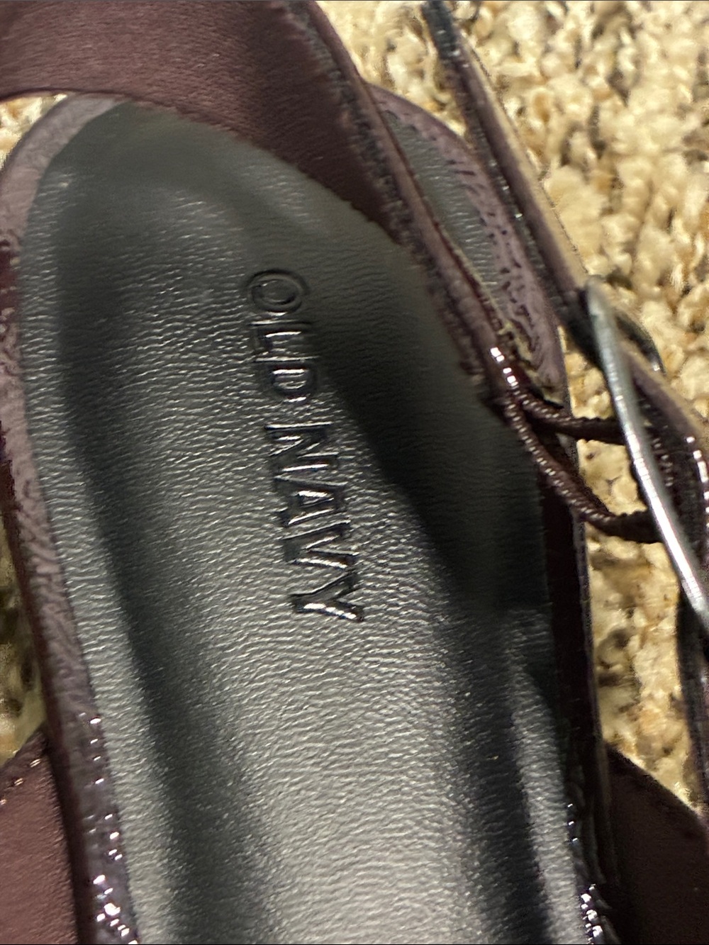 Old Navy Pointed Slingback Flats in Plum - Picture 2 of 8